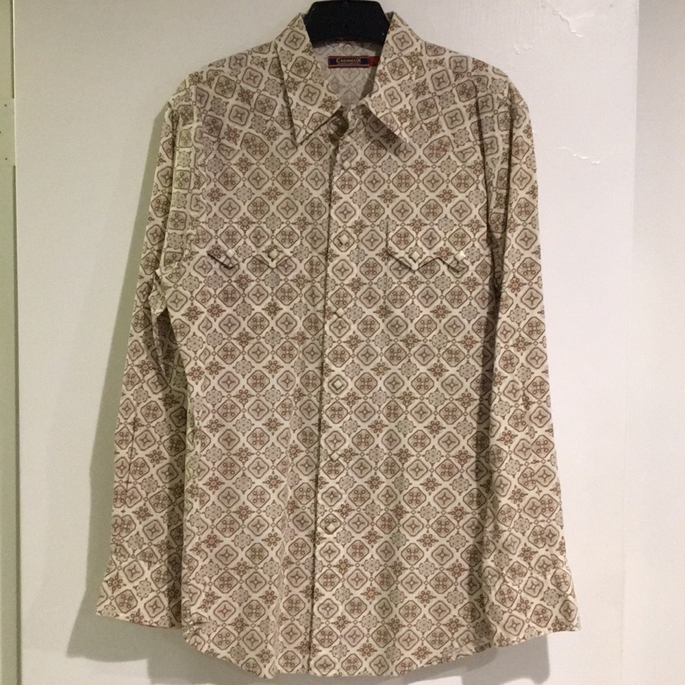 Cremieux men’s long sleeve “pearl” snap shirt